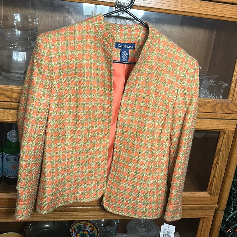 Orange and Green blazer